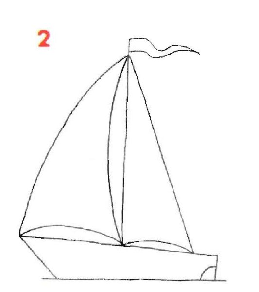 Кораблик на море раскраска для детей