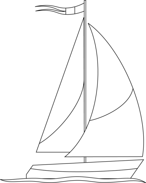 Парусник раскраска