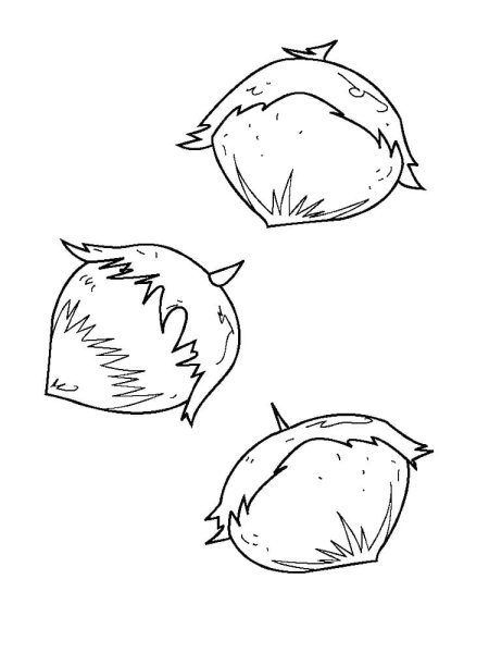 Орешки раскраска для детей