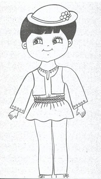 Раскраска национальные костюмы народов мира Индийцы