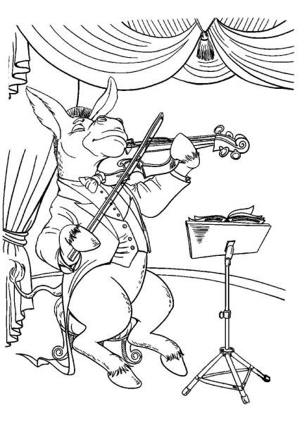 Квартет басня Крылова карандашом