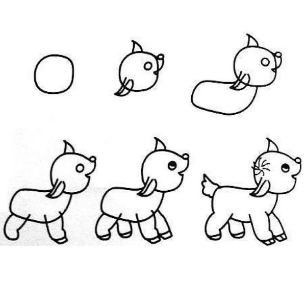 Козленок контур