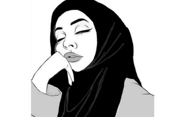 Нарисовать девушку в хиджабе