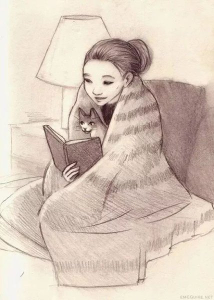 Книжная иллюстрация карандашом