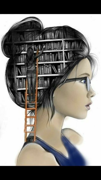 Девушка у зеркала рисунок карандашом