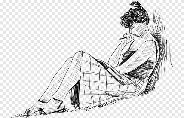 Черно белые Наброски людей