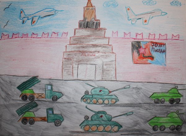 Парад Победы рисунок