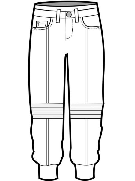 Эскиз мужских брюк