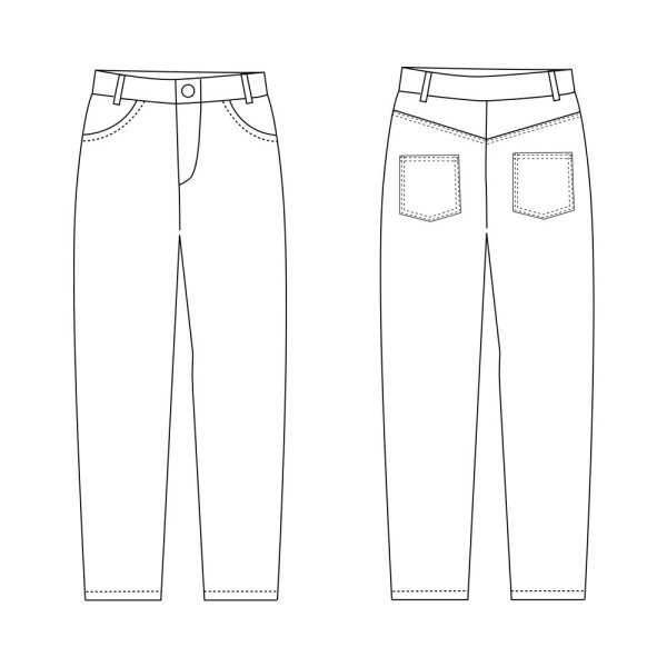 Джинсы раскраска для детей