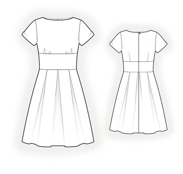 Срисовка платья для начинающих
