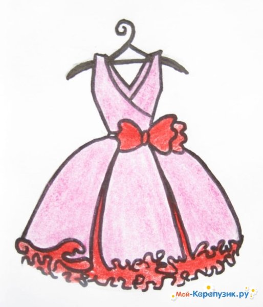 Эскиз детского платья