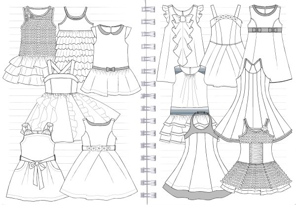Наброски свадебного костюма
