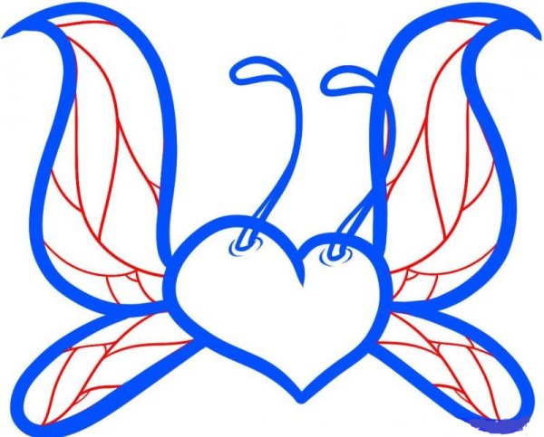 Сердце с крыльями легко