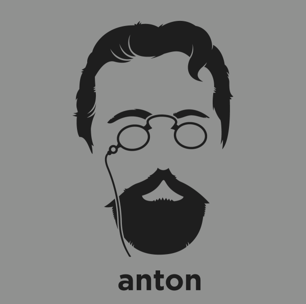 Чехов Антон Павлович силуэт