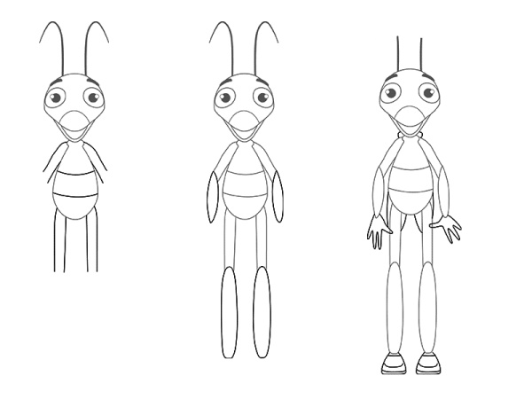 Лунтик рисунок карандашом