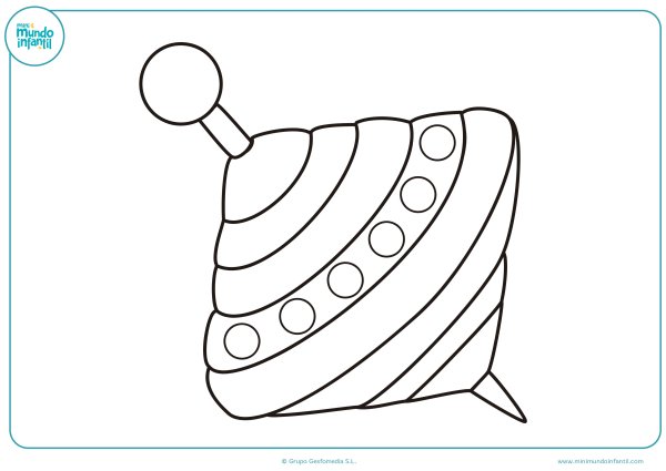 Юла раскраска