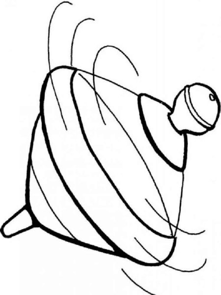 Юла раскраска