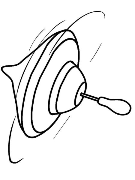 Юла игрушка раскраска