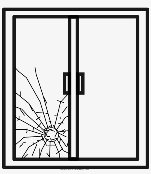 Окна раскраска для детей с рамами