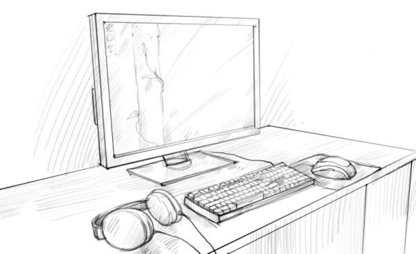 Компьютер скетч