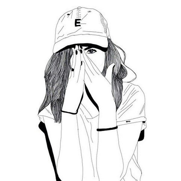 Нарисовать девушку в кепке
