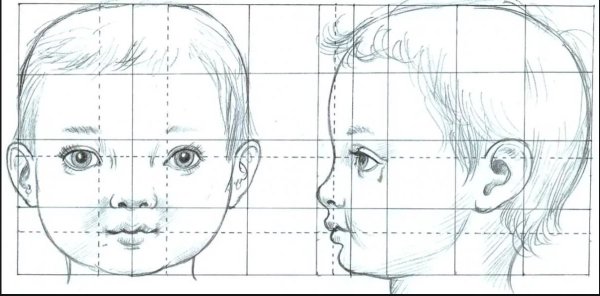 Графический портрет девочки