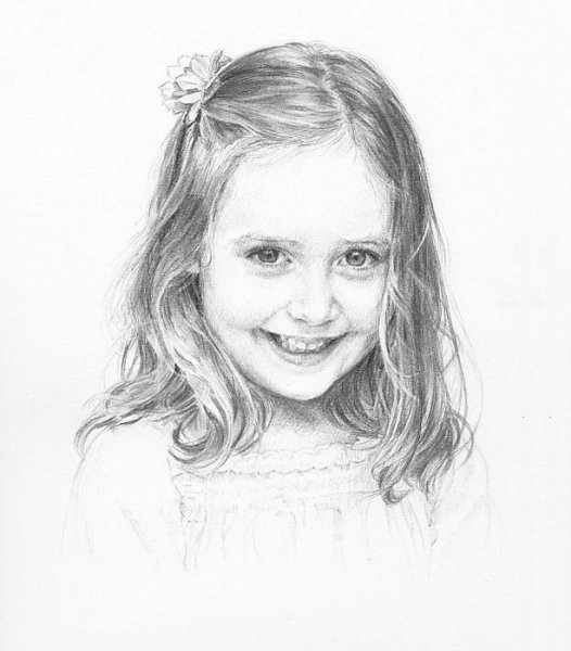 Портрет ребенка карандашом