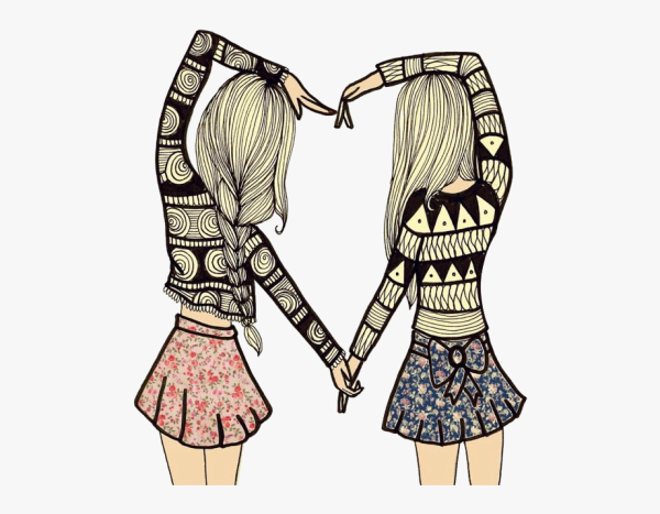 Лёгкие рисунки для подруг