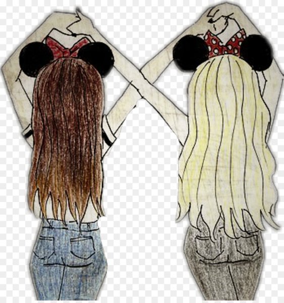 Две подруги рисунок