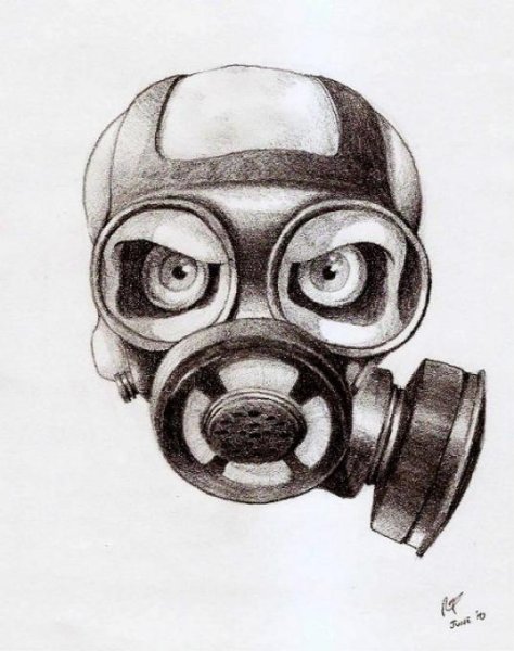 Противогаз карандашом