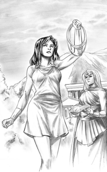 Амазонки карандашом