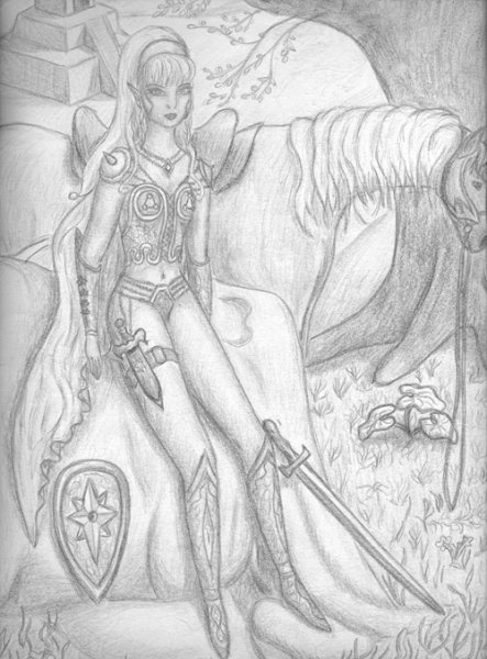 Эскизы амазонки