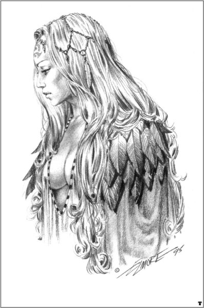 Эскизы девушек амазонки