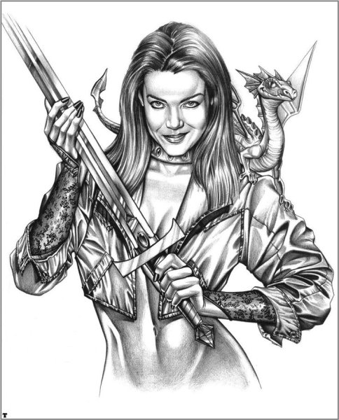 Амазонки карандашом