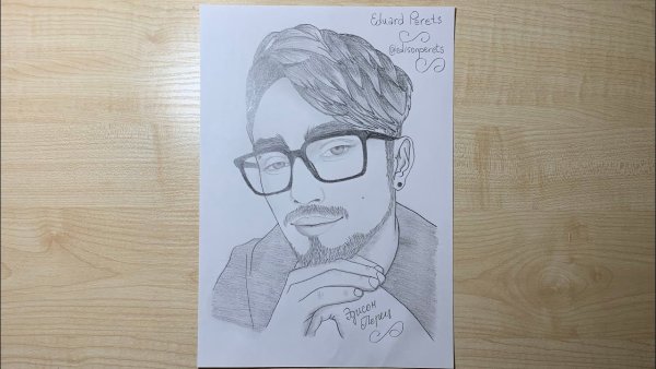 Эдисон перец рисунок карандашом