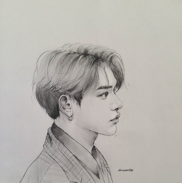 Лукас NCT рисунок