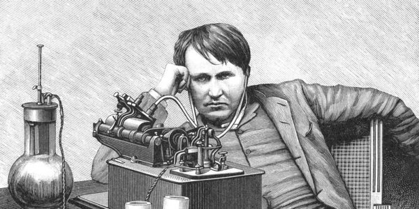 Томас Алва Эдисон рисунок