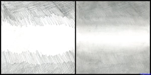 Мрачный пейзаж акварелью