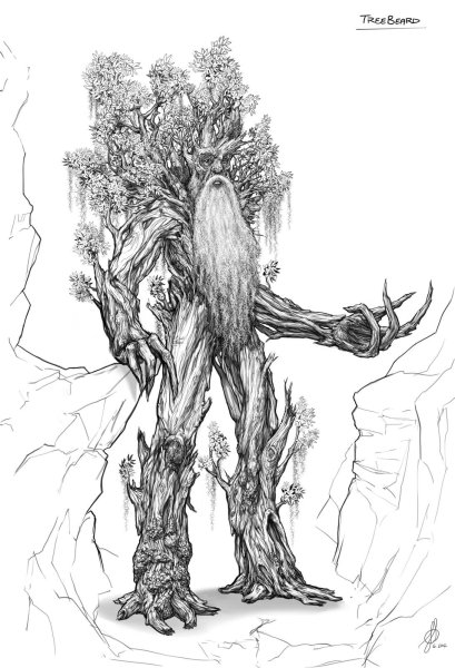 Сказочное дерево в графике