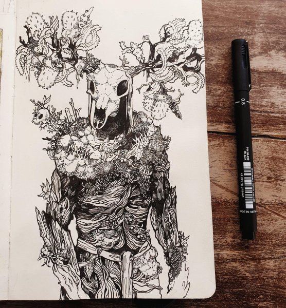 Леший карандашом