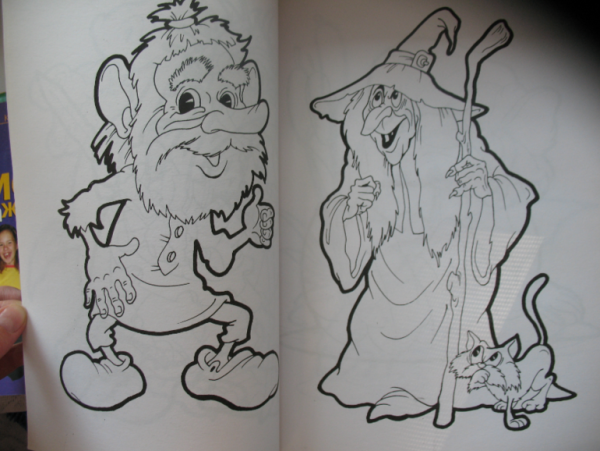 Леший злой раскраска