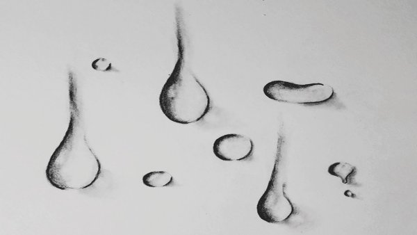 Рисунок каплями