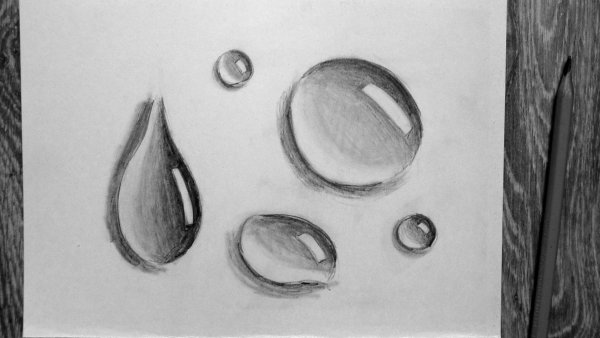 Капля карандашом