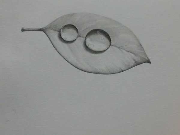 Капли карандашом