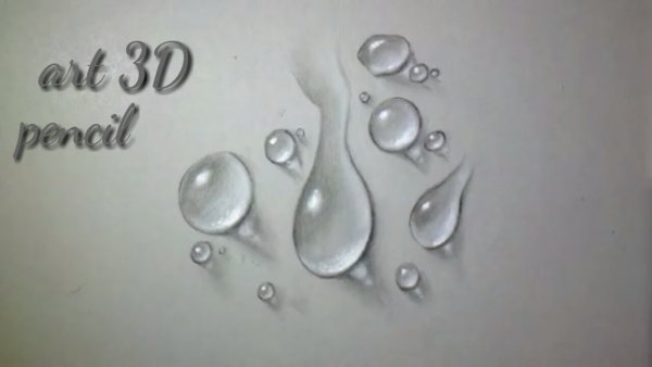 Эскиз капли воды