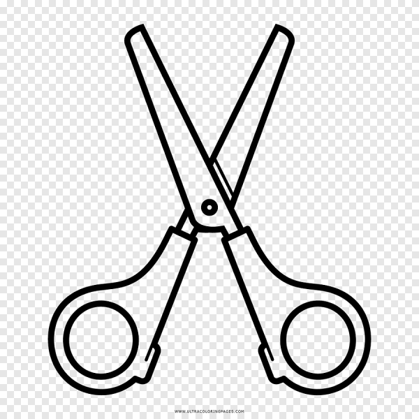 Трафарет ножницы