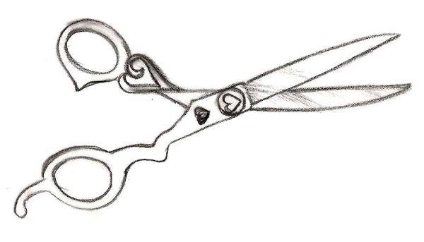 Ножницы раскраска