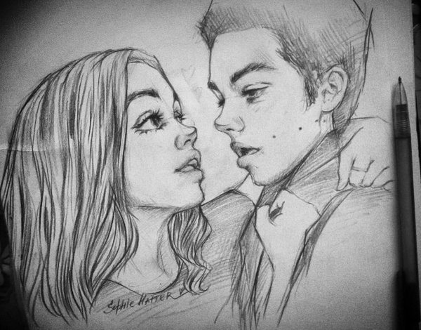 Сериал Волчонок рисунок карандашом Лидия