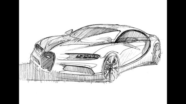 Бугатти ЧИРОН рисунок