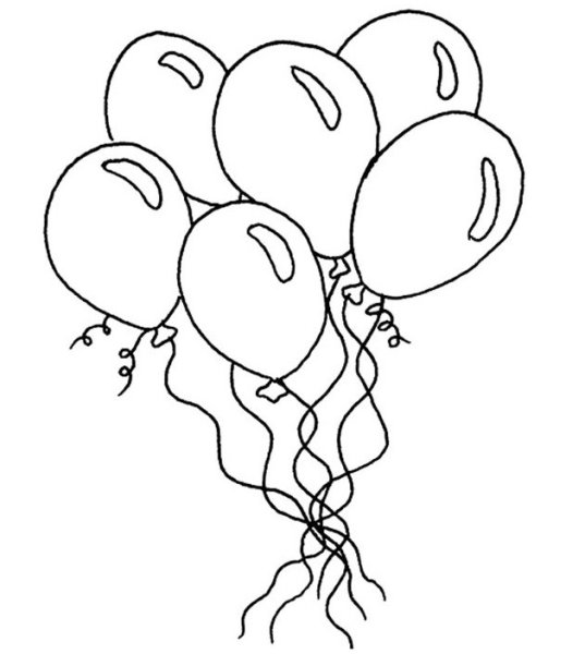 Шарики раскраска